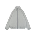 Acne Studios Back 'Acne Studios Stockholm 1996' Tonal Embroidered Funnel-Neck Zip Jacket - Grey