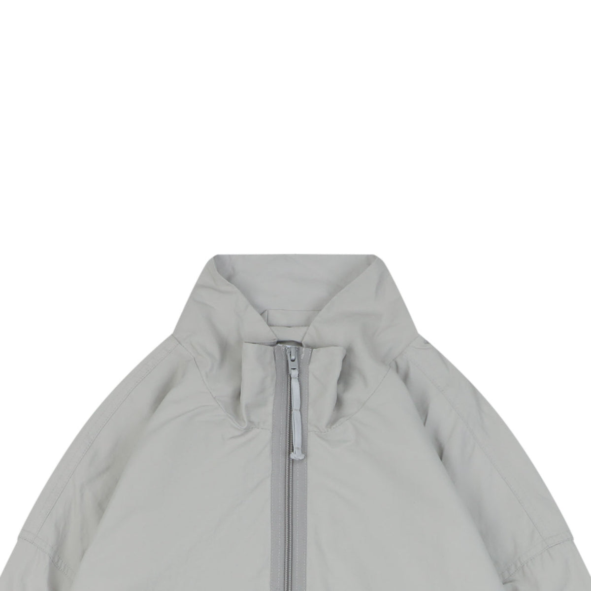 Acne Studios Back 'Acne Studios Stockholm 1996' Tonal Embroidered Funnel-Neck Zip Jacket - Grey