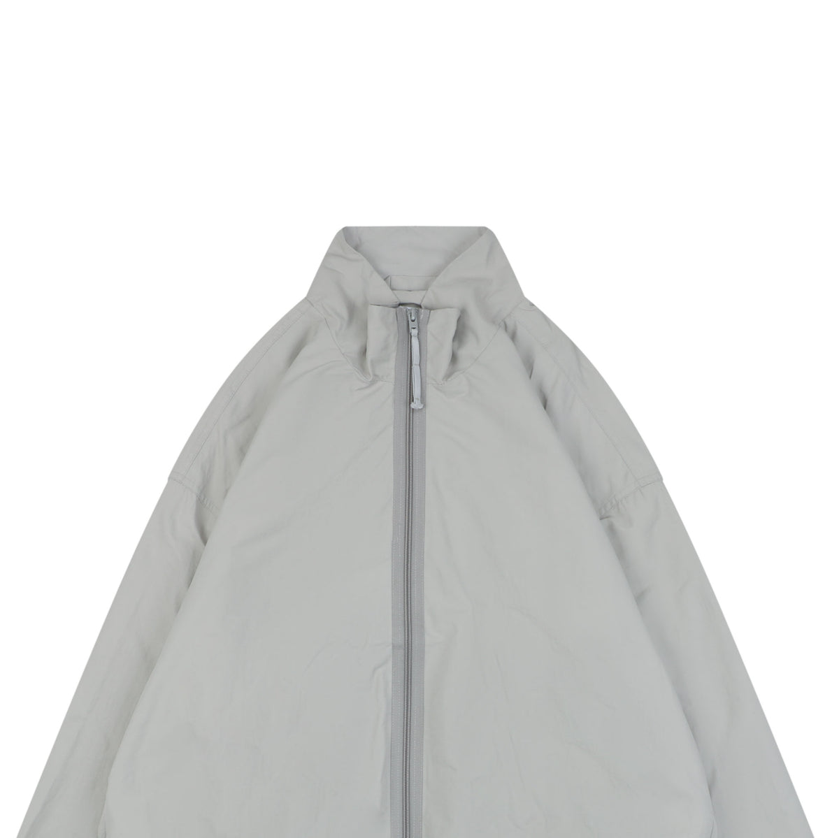 Acne Studios Back 'Acne Studios Stockholm 1996' Tonal Embroidered Funnel-Neck Zip Jacket - Grey