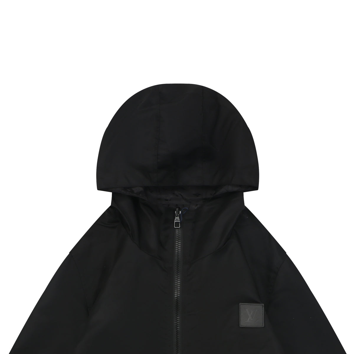 Louis Vuitton Tonal Monogram Reversible Hooded Zip Jacket - Black