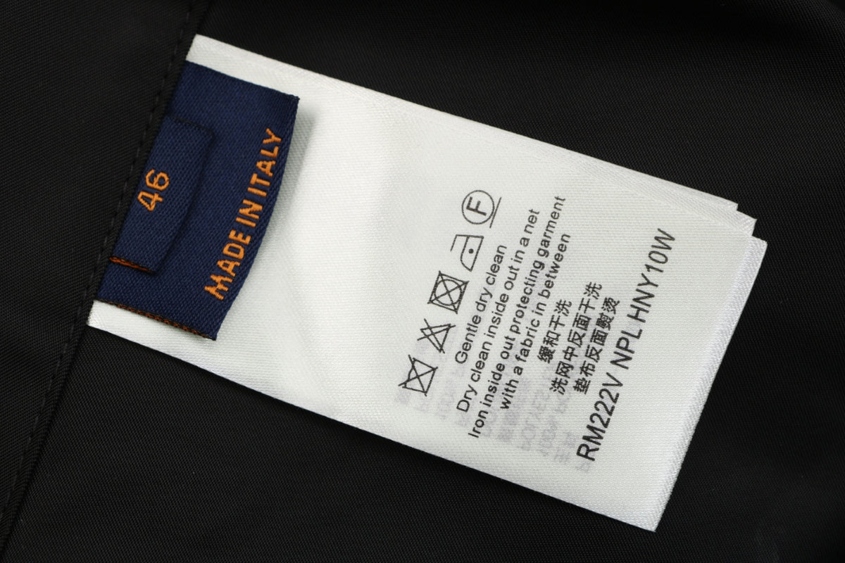 Louis Vuitton Tonal Monogram Reversible Hooded Zip Jacket - Black