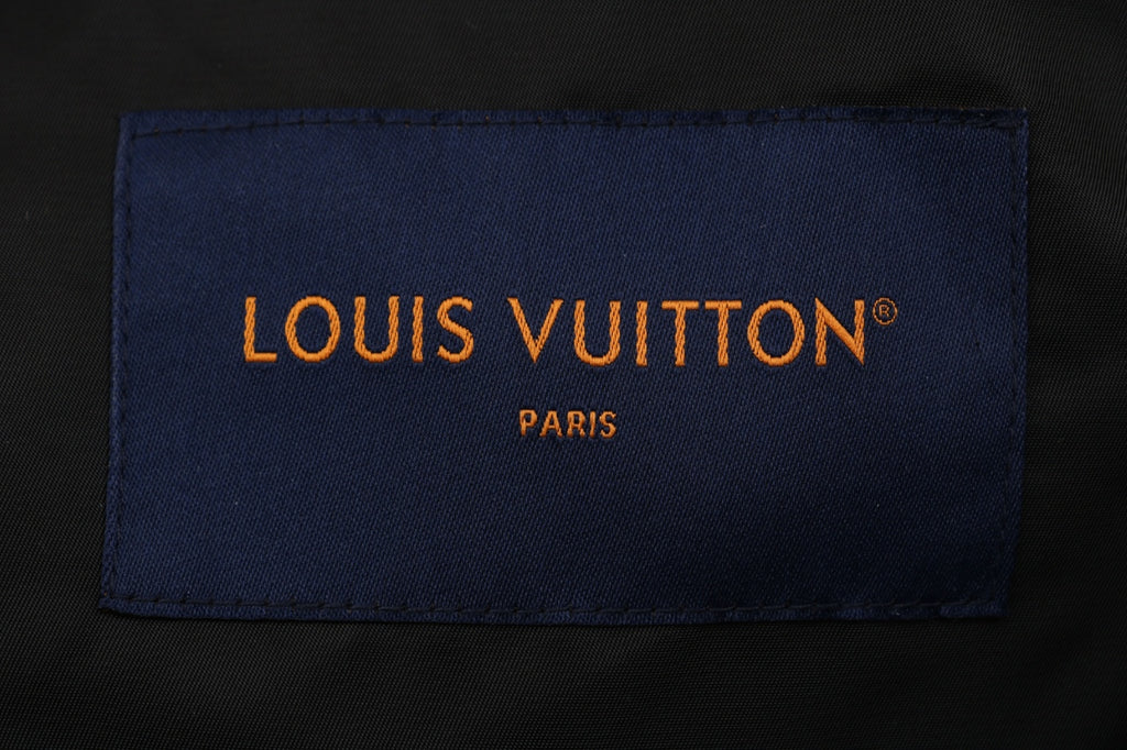 Louis Vuitton Tonal Monogram Reversible Hooded Zip Jacket - Black