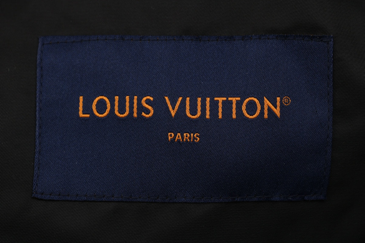 Louis Vuitton Tonal Monogram Reversible Hooded Zip Jacket - Black