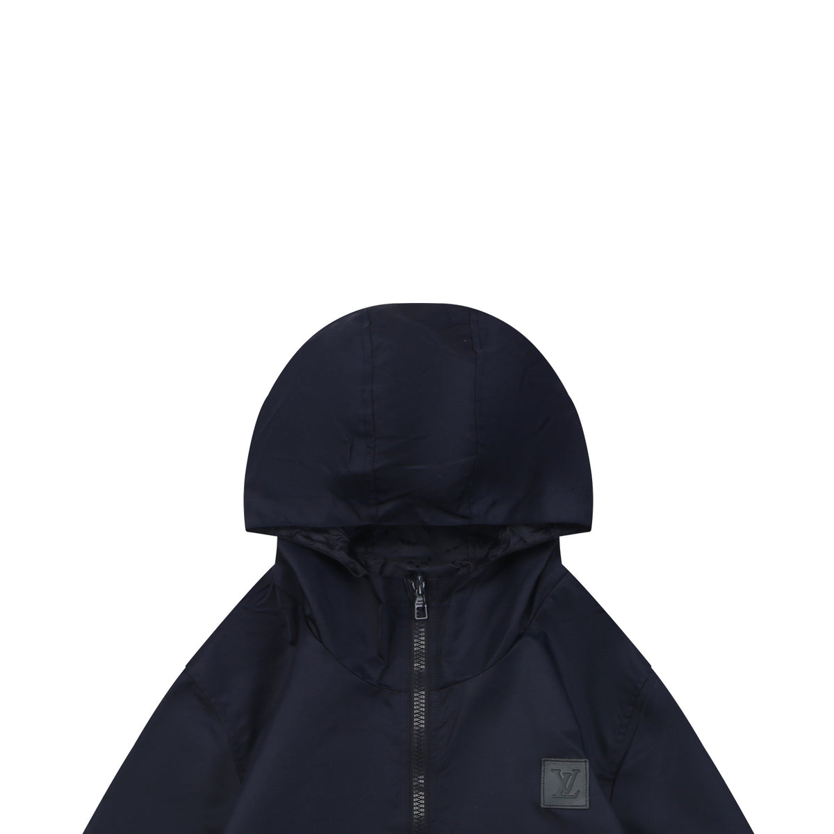 Louis Vuitton Tonal Monogram Reversible Hooded Zip Jacket - Navy