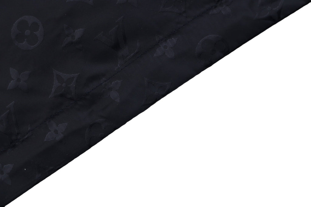 Louis Vuitton Tonal Monogram Reversible Hooded Zip Jacket - Navy