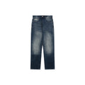 Calvin Klein YJ1476 Water-Wash Straight-Leg Denim Trousers - Washed Indigo
