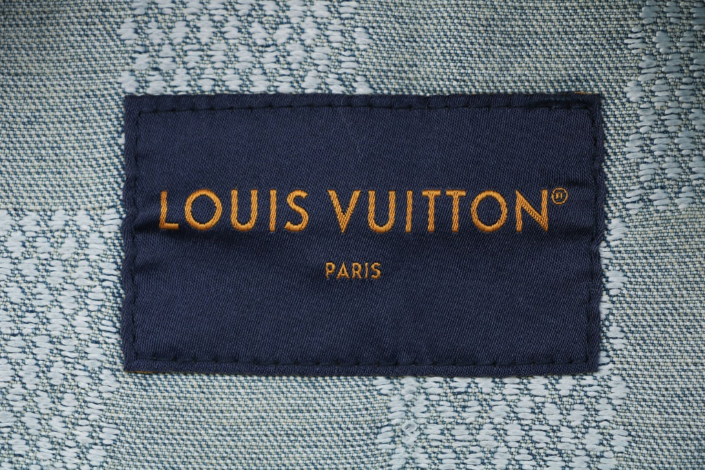 Louis Vuitton Washed Blue Damier-Jacquard Denim Trucker Jacket - Washed Blue