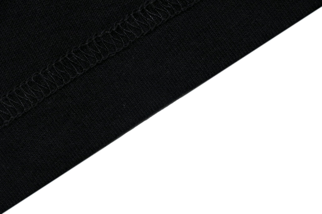 Stone Island Distressed Compass Badge Graphic Long-Sleeve T-Shirt - Black