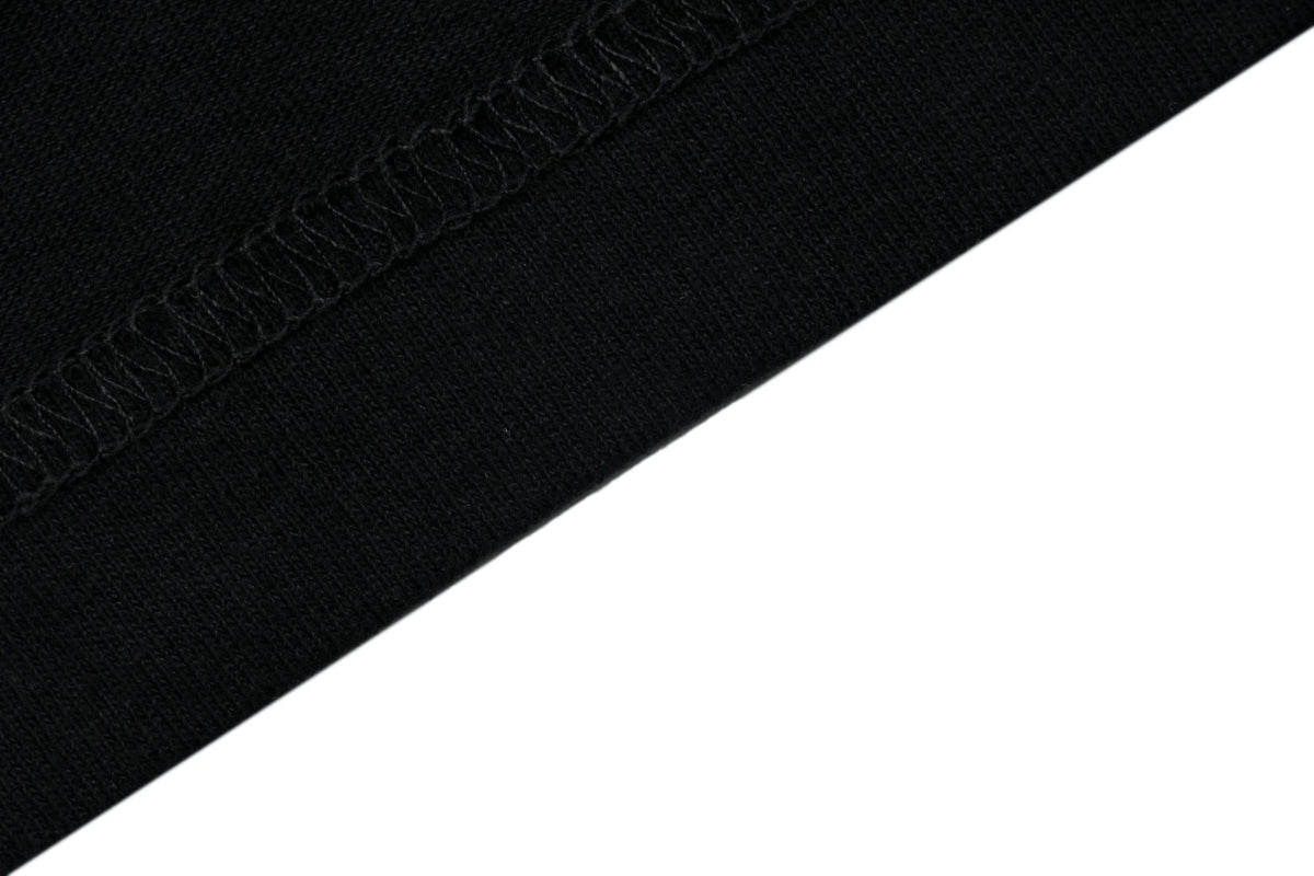 Stone Island Distressed Compass Badge Graphic Long-Sleeve T-Shirt - Black