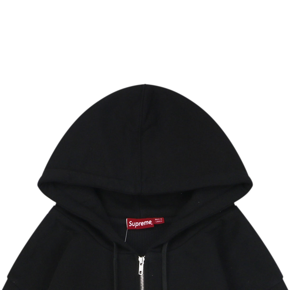 Supreme SS25 Arch Logo Appliqué Zip Hoodie - Black / Red