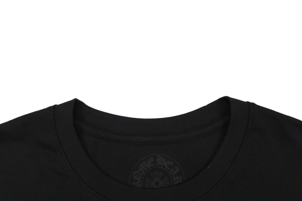 Chrome Hearts Oversized Floral Cross Graphic Long-Sleeve T-Shirt - Black