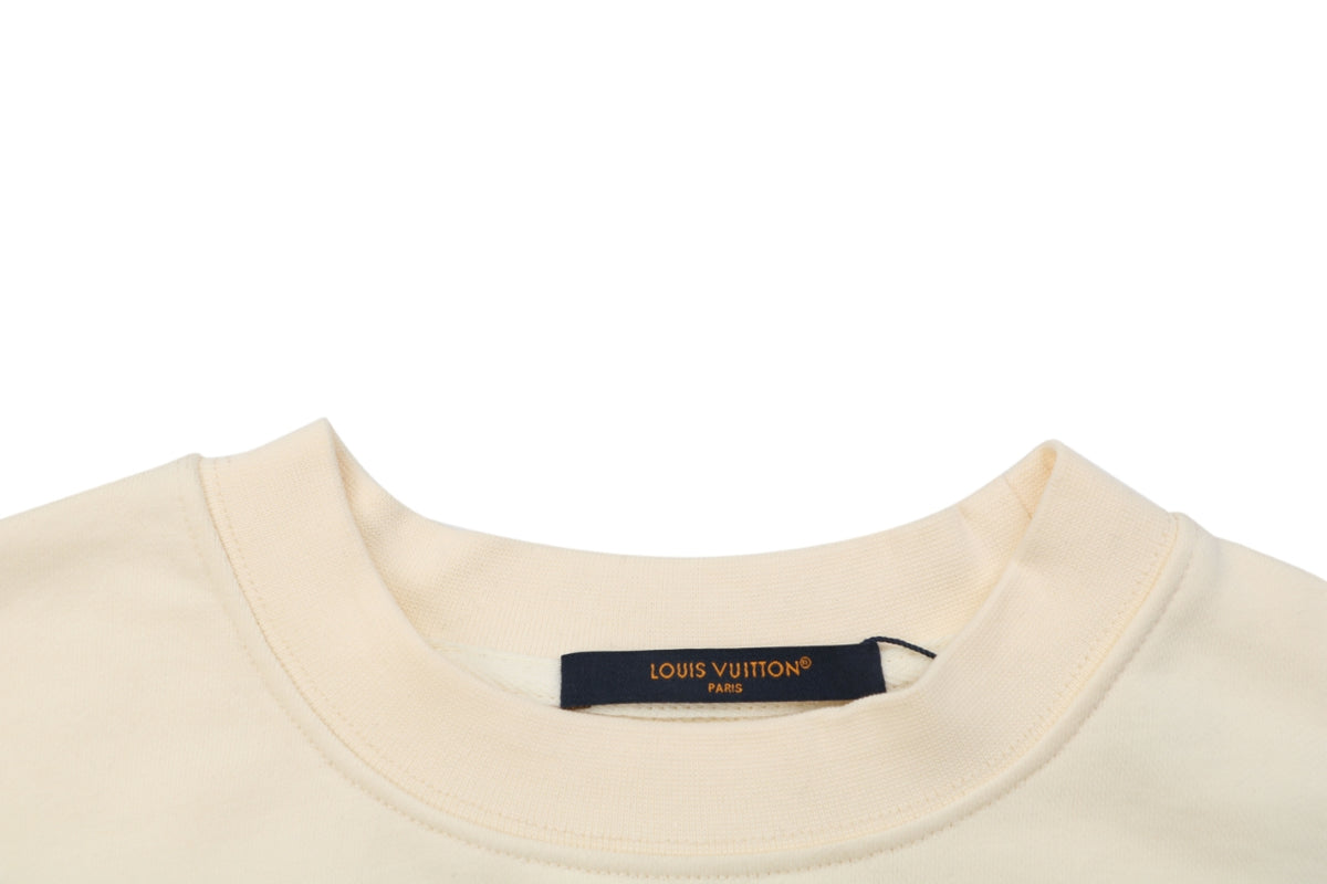 Louis Vuitton Runway-Exclusive LVovers Print Crewneck Sweatshirt - Ivory