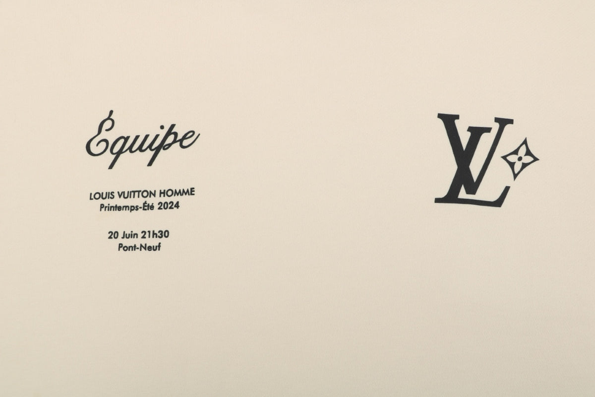 Louis Vuitton Runway-Exclusive LVovers Print Crewneck Sweatshirt - Ivory