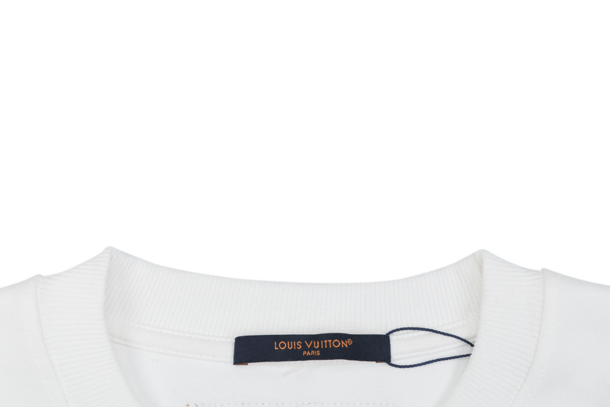 Louis Vuitton Watercolour Sketch Monogram Graphic Crewneck Sweatshirt - White