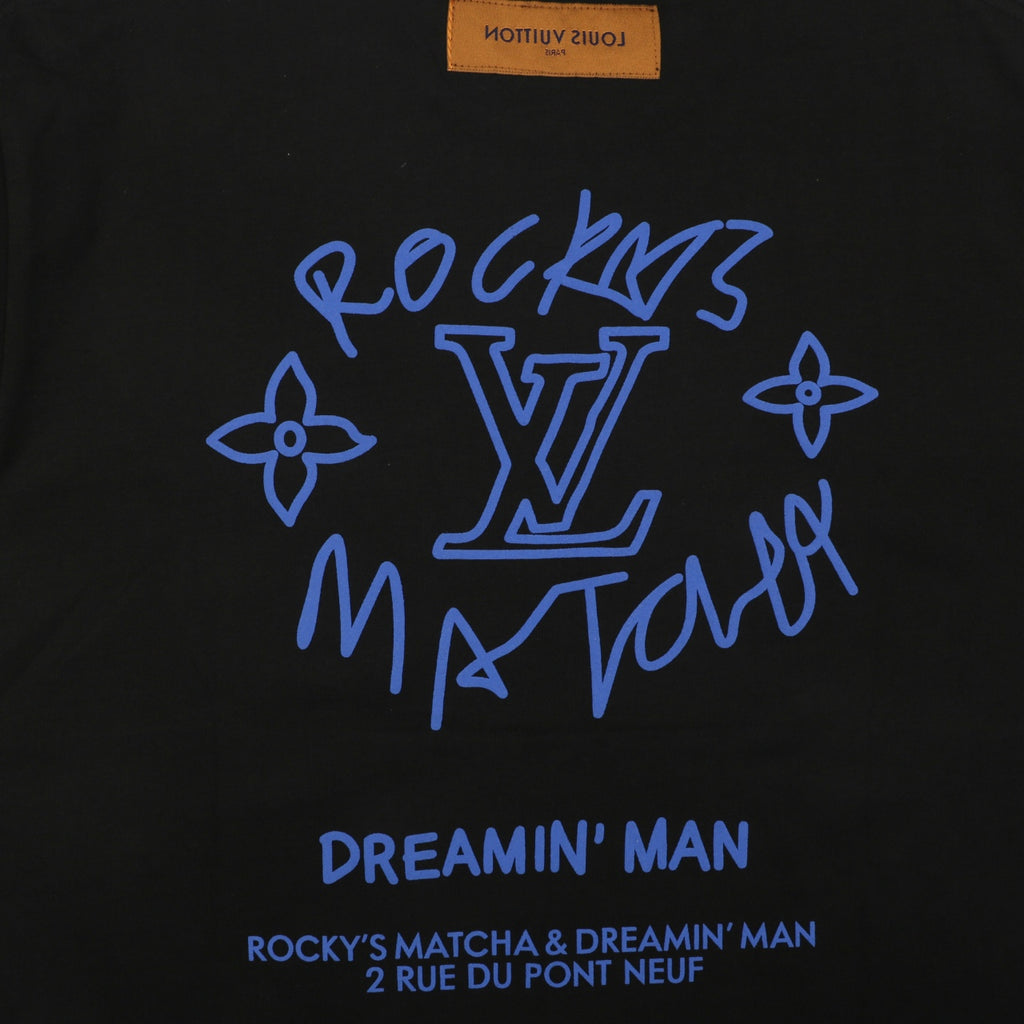 Louis Vuitton Rocky's Matcha Dreamin' Man Slogan Print Long-Sleeve T-Shirt - Black