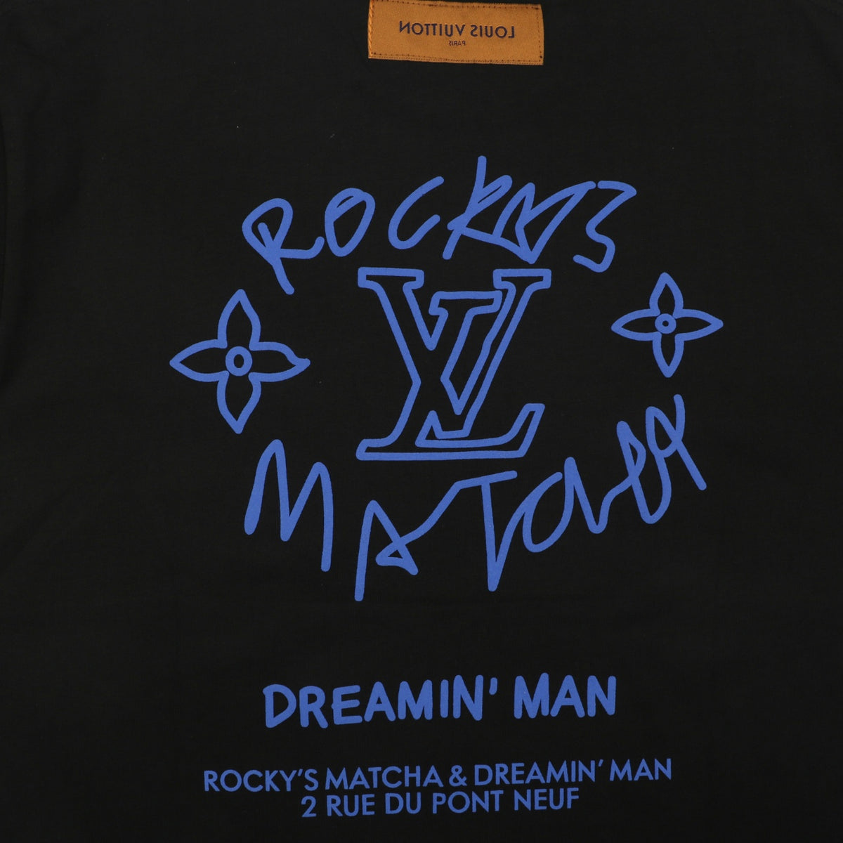 Louis Vuitton Rocky's Matcha Dreamin' Man Slogan Print Long-Sleeve T-Shirt - Black