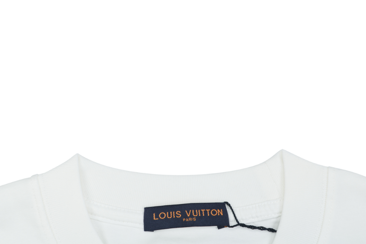 Louis Vuitton Spray-Paint Monogram Flower Oversized Long-Sleeve T-Shirt - White