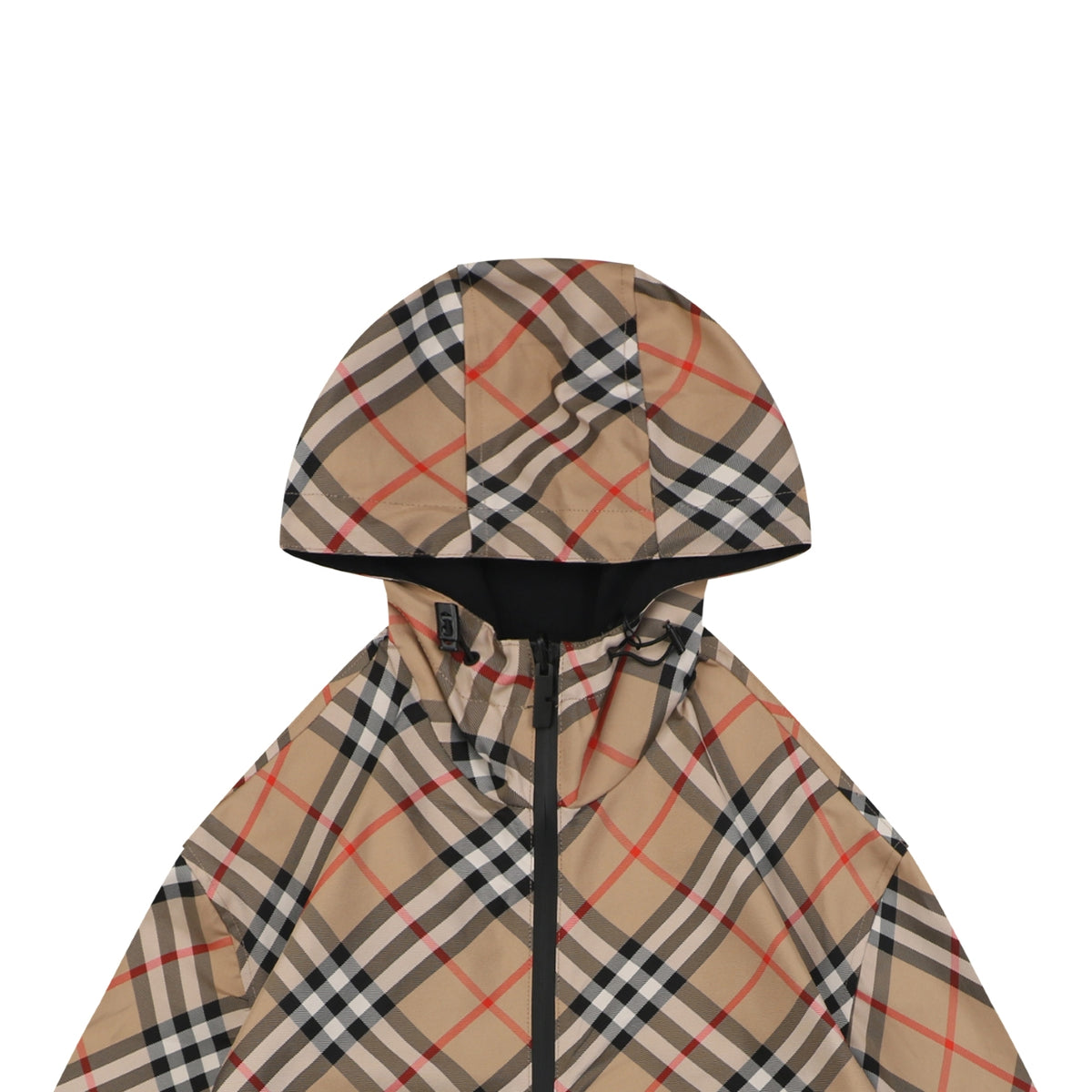 Burberry Reversible Vintage Check Hooded Zip Jacket - Black / Vintage Check