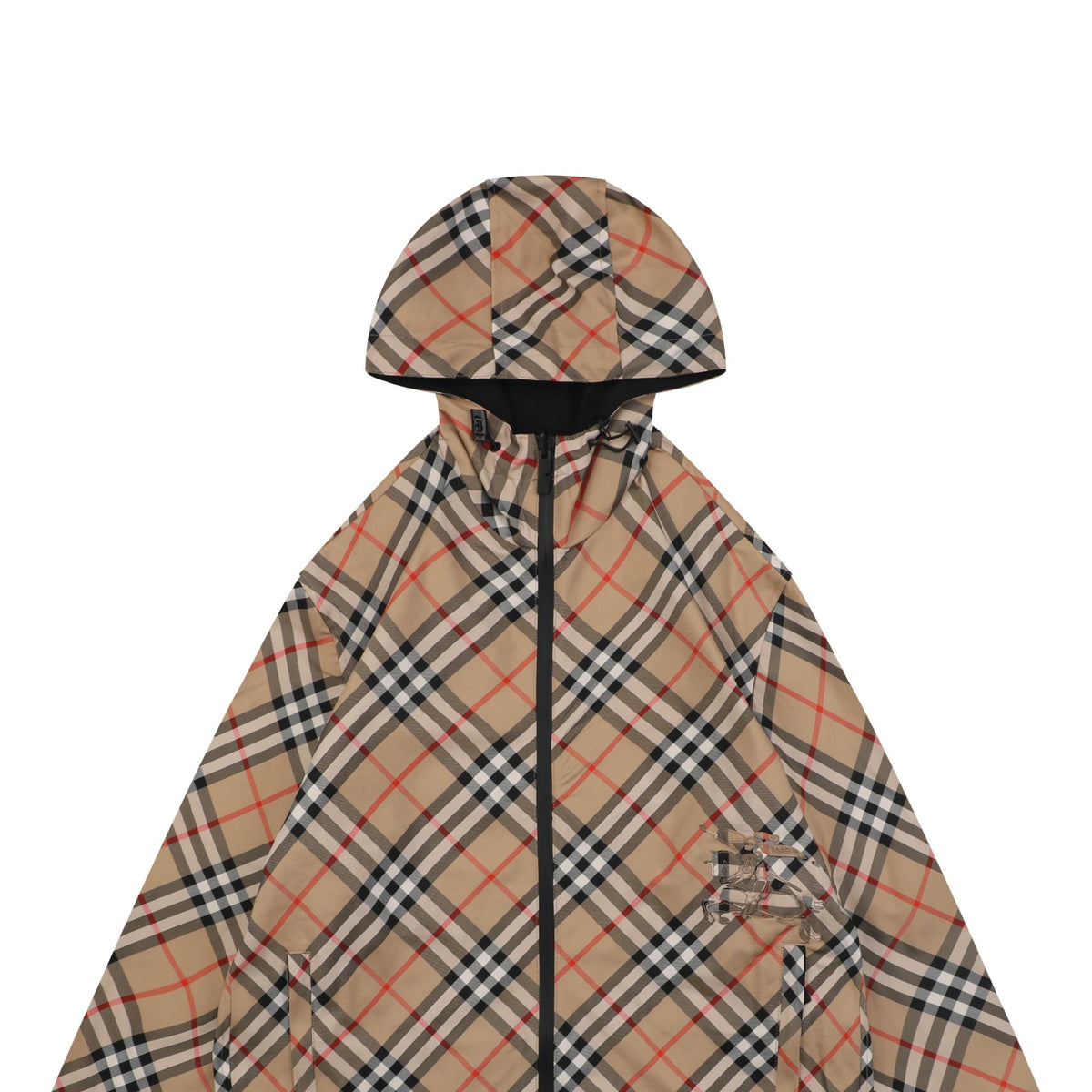 Burberry Reversible Vintage Check Hooded Zip Jacket - Black / Vintage Check