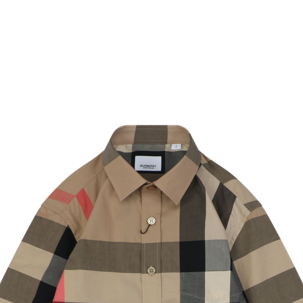 Burberry Exploded-Scale Vintage Check Long-Sleeve Shirt - Camel