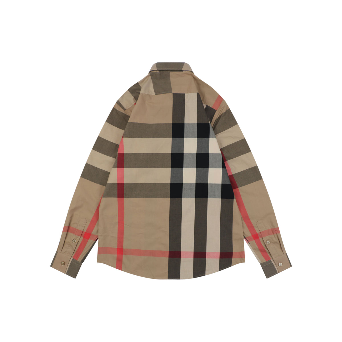 Burberry Exploded-Scale Vintage Check Long-Sleeve Shirt - Camel