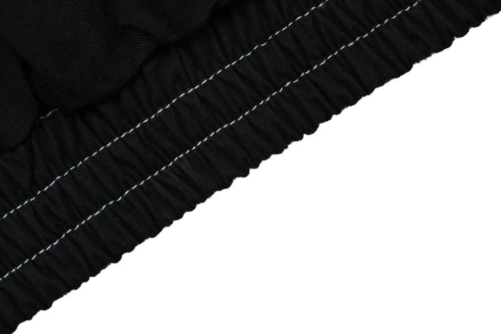 Acne Studios 1996 Contrast-Stitch Tonal Wordmark Hooded Zip Jacket - Black