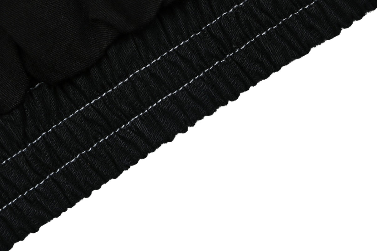 Acne Studios 1996 Contrast-Stitch Tonal Wordmark Hooded Zip Jacket - Black