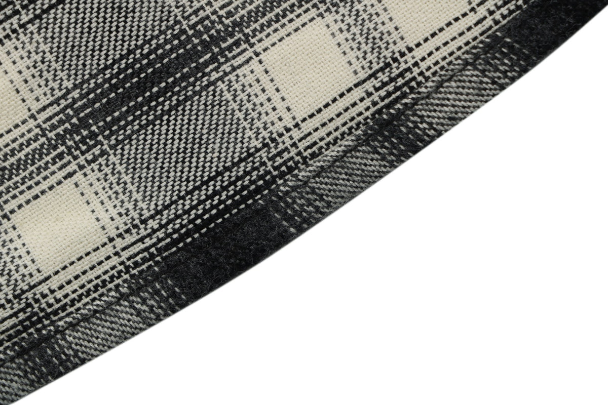 Balenciaga Black-and-White Check Chest-Pocket Paris Micro-Label Long-Sleeve Shirt