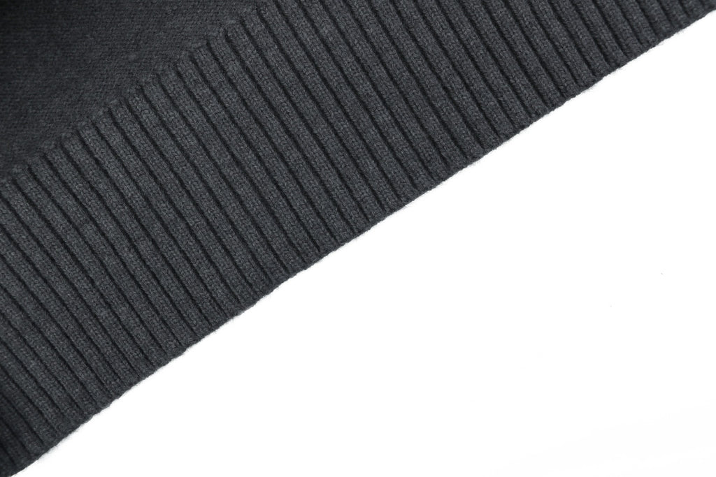 AMI Paris 25FW Ami de Cœur Tonal Heart Logo Crewneck Sweater - Dark Grey