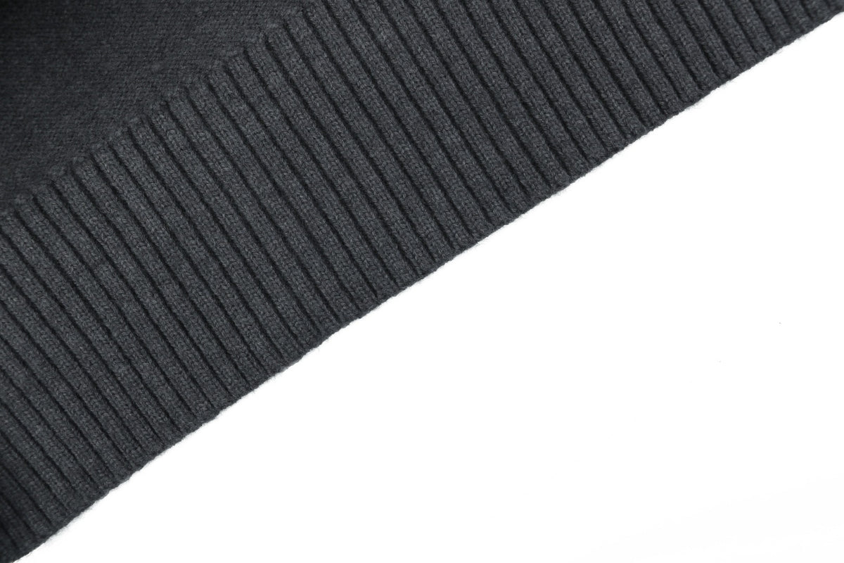 AMI Paris 25FW Ami de Cœur Tonal Heart Logo Crewneck Sweater - Dark Grey